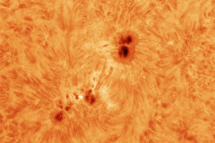 Interazione tra macchie solari