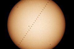 Transito ISS davanti al Sole del 22/05/2026